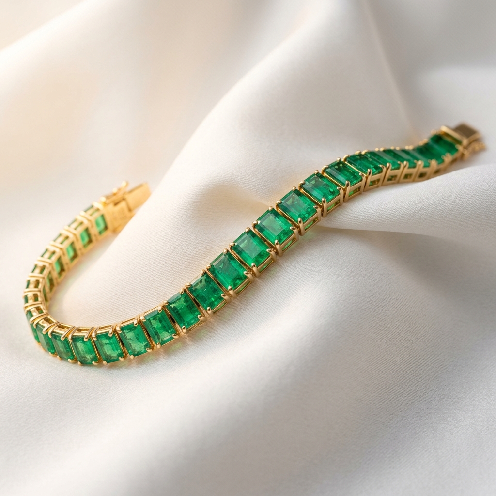 Emerald Tennis Bracelet